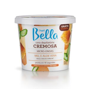 Cera Cremosa Micro-ondas Mel e Aloe Vera Depil Bella 100g