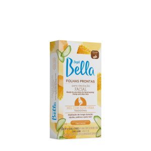 Folhas Prontas Facial  -  Mel Aloe Vera Depil Bella 16folhasķ