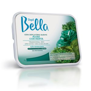 Cera Depilatória Algas  Menta  Depil Bella 1kg
