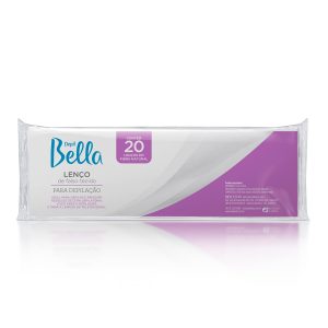 Lenço para depilação Branco  Depil Bella 20fls