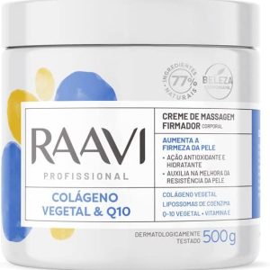 Creme Massagem Q-10 + Colágeno Vegetal Raavi 500g