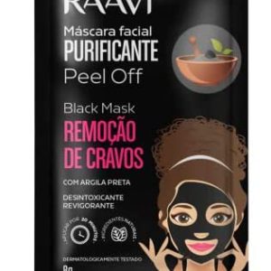 Display Máscara Peel Off Black  Raavi 50 unid/8g