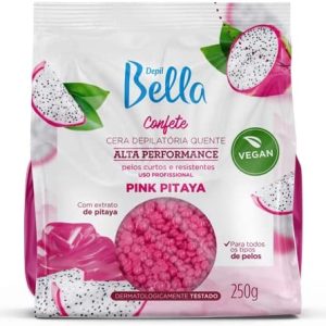 Cera Confete Chocolate Branco Vegana Depil Bella 250g