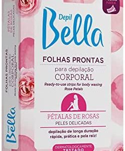 Folhas Prontos Corporal  - Pétalas de Rosas Depil Bella 16folhas