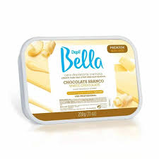 Cera Depilatória Cremosa Chocolate Branco Depil Bella 200g