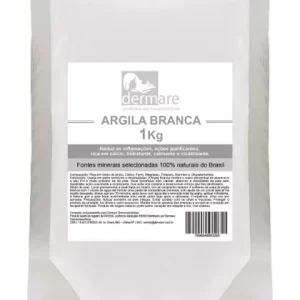 Argila Branca Clareadora Dermare 1Kg
